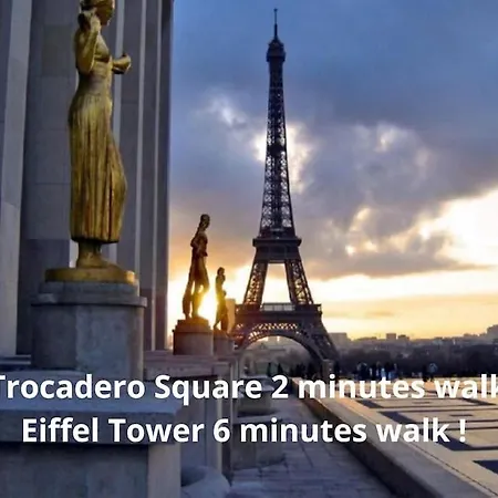 Luxieux Trocadero Tour Eiffel 90 M2 Apartament *